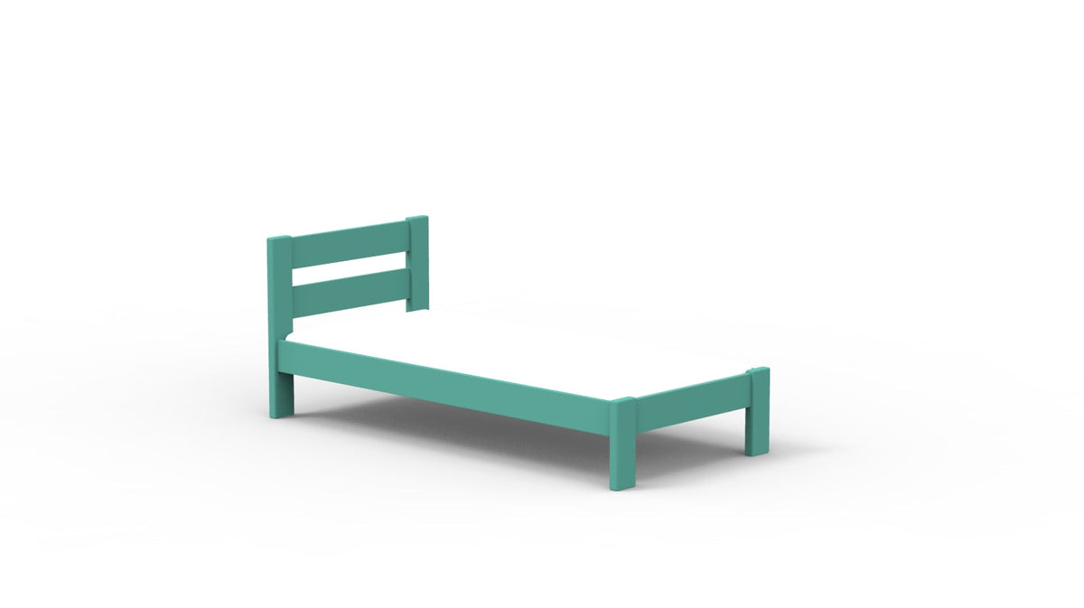 Mathy by Bols Dominique Stéphane Solid Pine Bed in Light Green