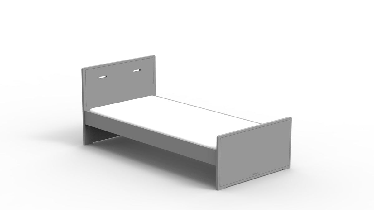 Mathy by Bols Madaket Bed in Cement Grey