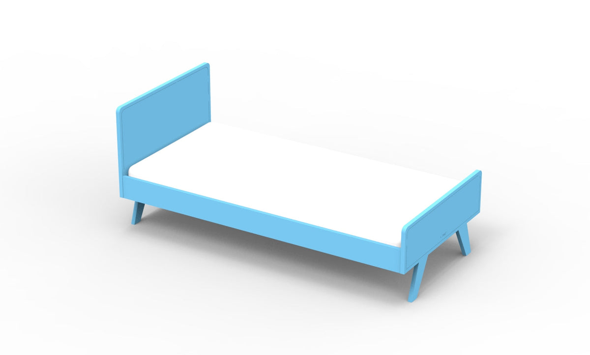 Mathy by Bols Madavin Bed in Azur Blue (Madavin cut-out feet)