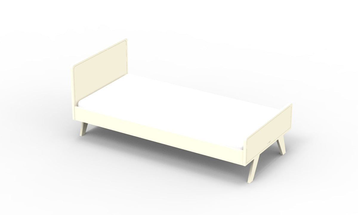 Mathy by Bols Madavin Bed in Beige Ivory (Madavin cut-out feet)