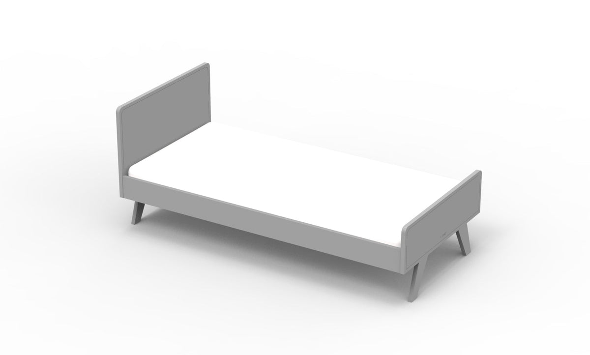 Mathy by Bols Madavin Bed in Cement Grey (Madavin cut-out feet)