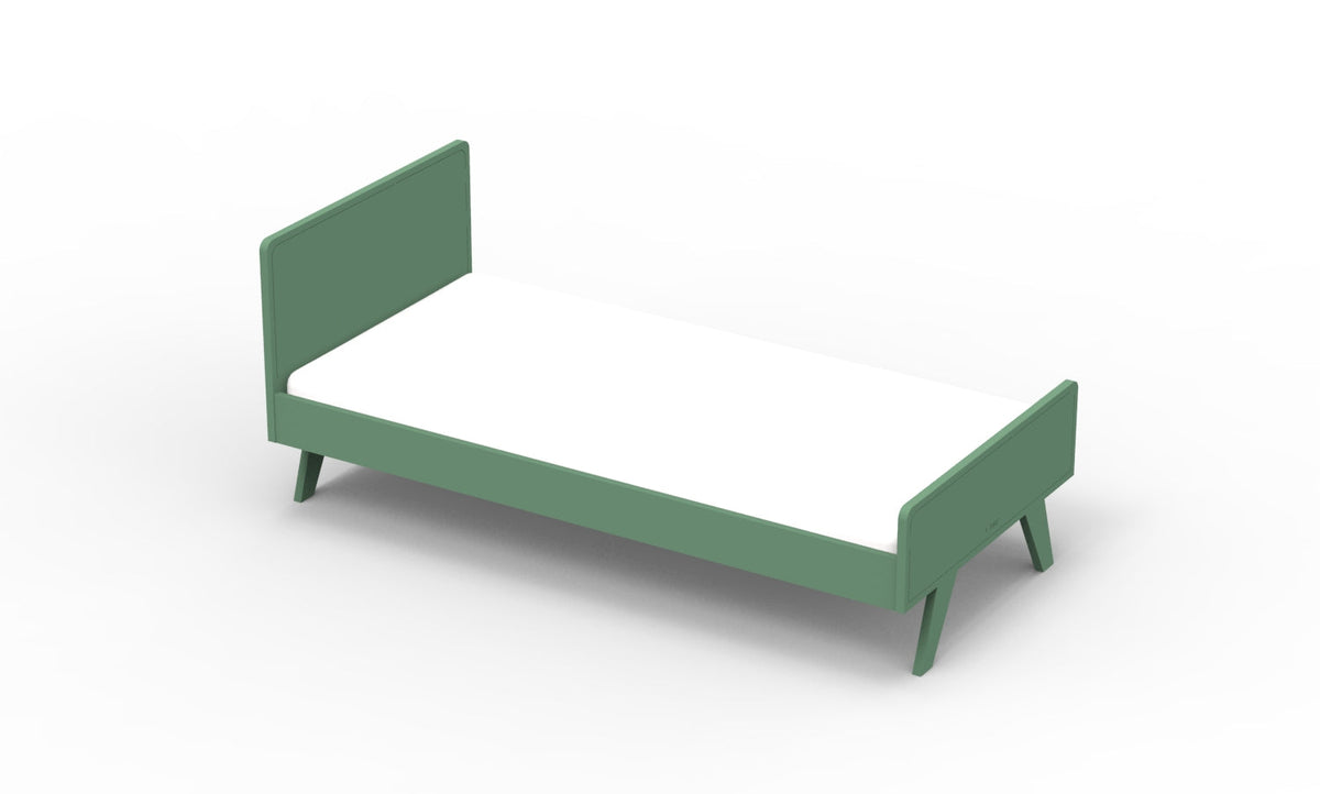 Mathy by Bols Madavin Bed in Jungle Green (Madavin cut-out feet)