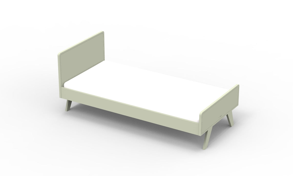 Mathy by Bols Madavin Bed in Moss Grey (Madavin cut-out feet)