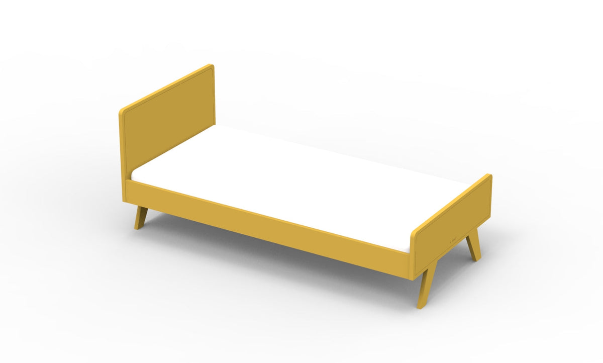 Mathy by Bols Madavin Bed in Ochre (Madavin cut-out feet)