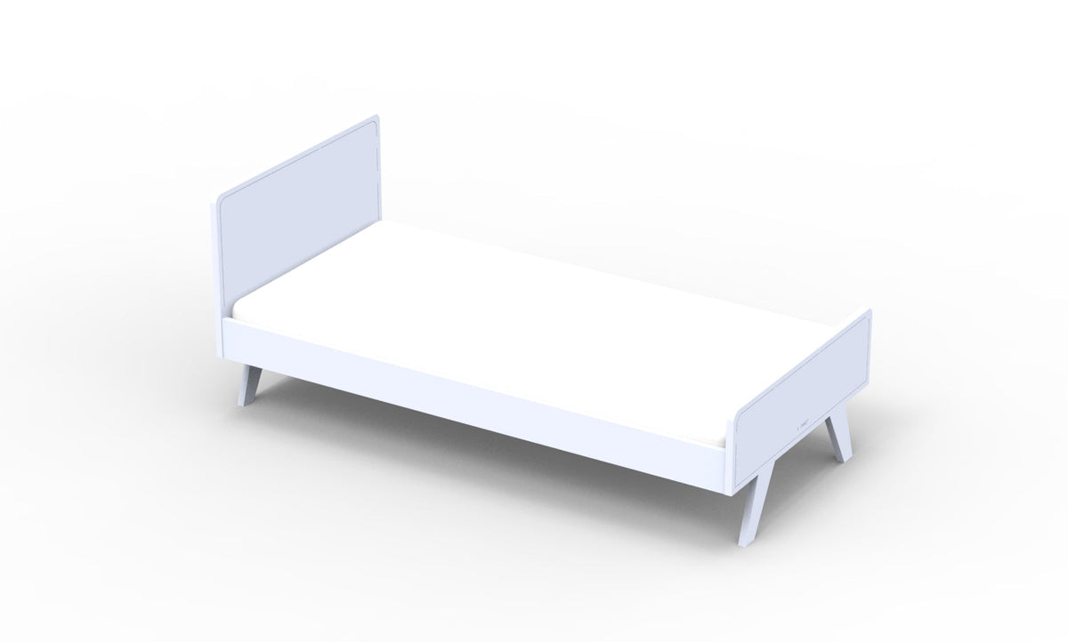Mathy by Bols Madavin Bed in Powder Blue (Madavin cut-out feet)