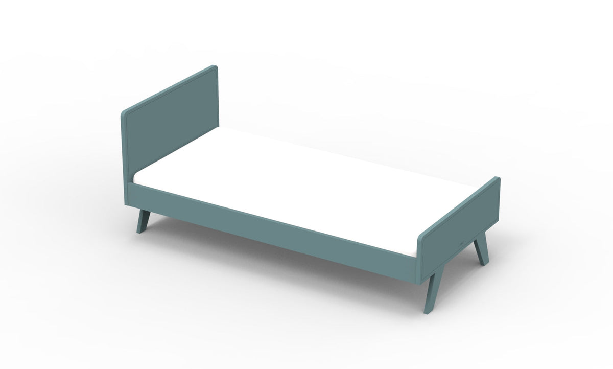 Mathy by Bols Madavin Bed in Thunderstorm Grey (Madavin cut-out feet)