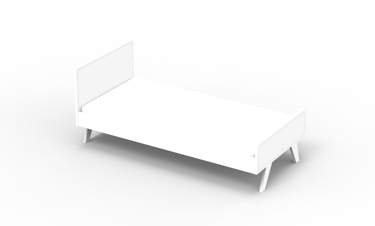 Mathy by Bols Madavin Bed in White (Madavin cut-out feet)