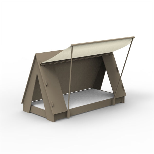 Mathy by Bols Montessori Tent Floor Bed in Linen