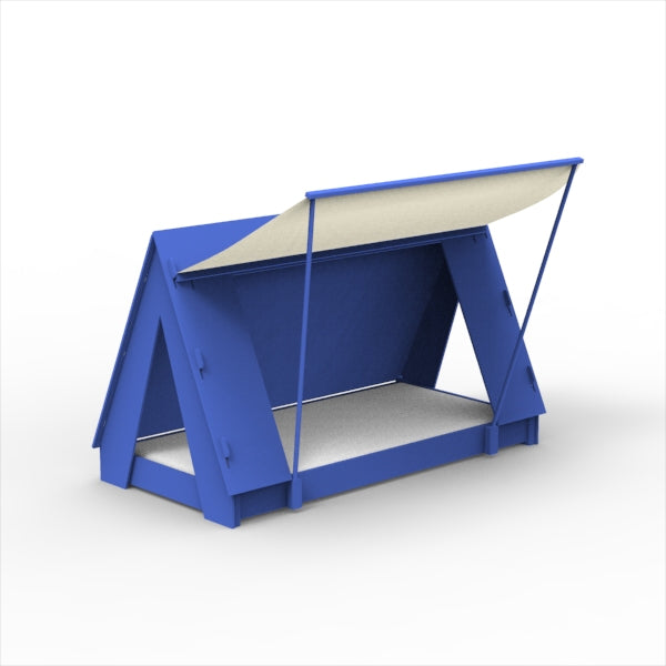 Mathy by Bols Montessori Tent Floor Bed in Marseille Blue