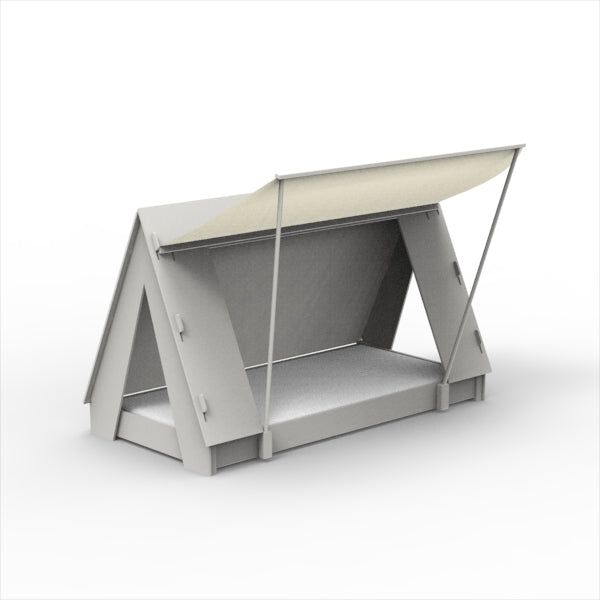 Mathy by Bols Montessori Tent Floor Bed in Pearl Grey