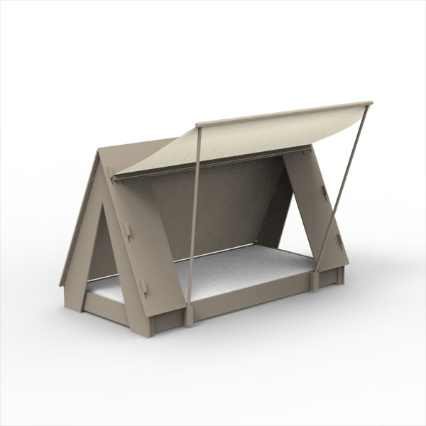 Mathy by Bols Montessori Tent Floor Bed in Taupe