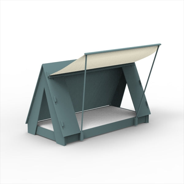 Mathy by Bols Montessori Tent Floor Bed in Thunderstorm Grey