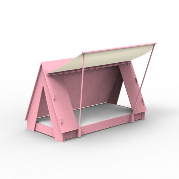 Mathy by Bols Montessori Tent Floor Bed in Very Light Pink