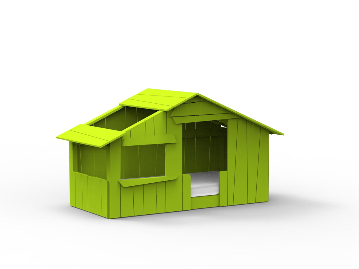 Mathy by Bols Montessori Treehouse Floor Bed in Apple Green
