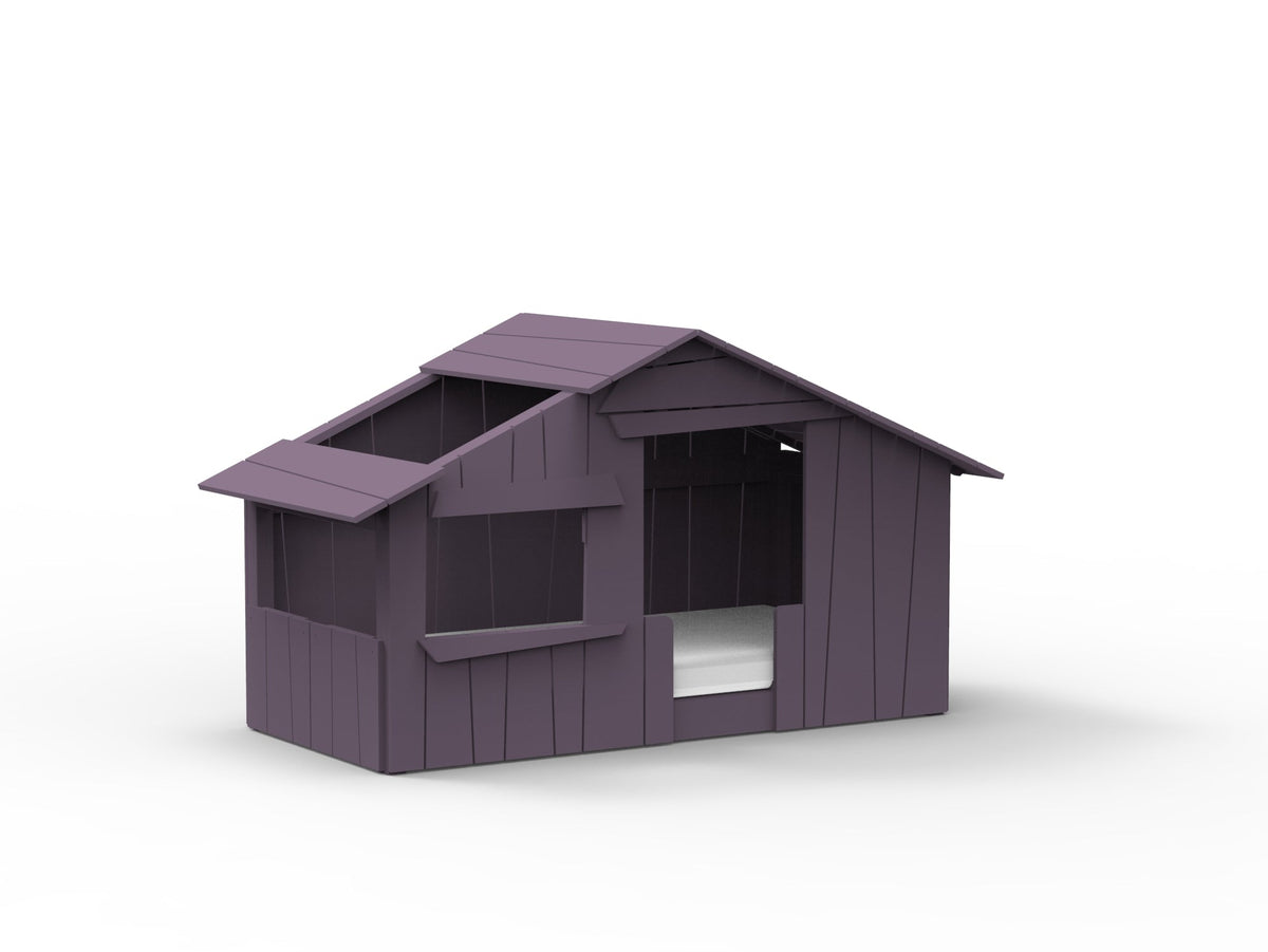 Mathy by Bols Montessori Treehouse Floor Bed in Cuberdon Purple