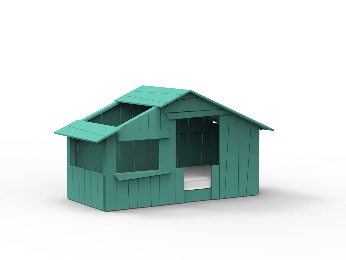 Mathy by Bols Montessori Treehouse Floor Bed in Light Green