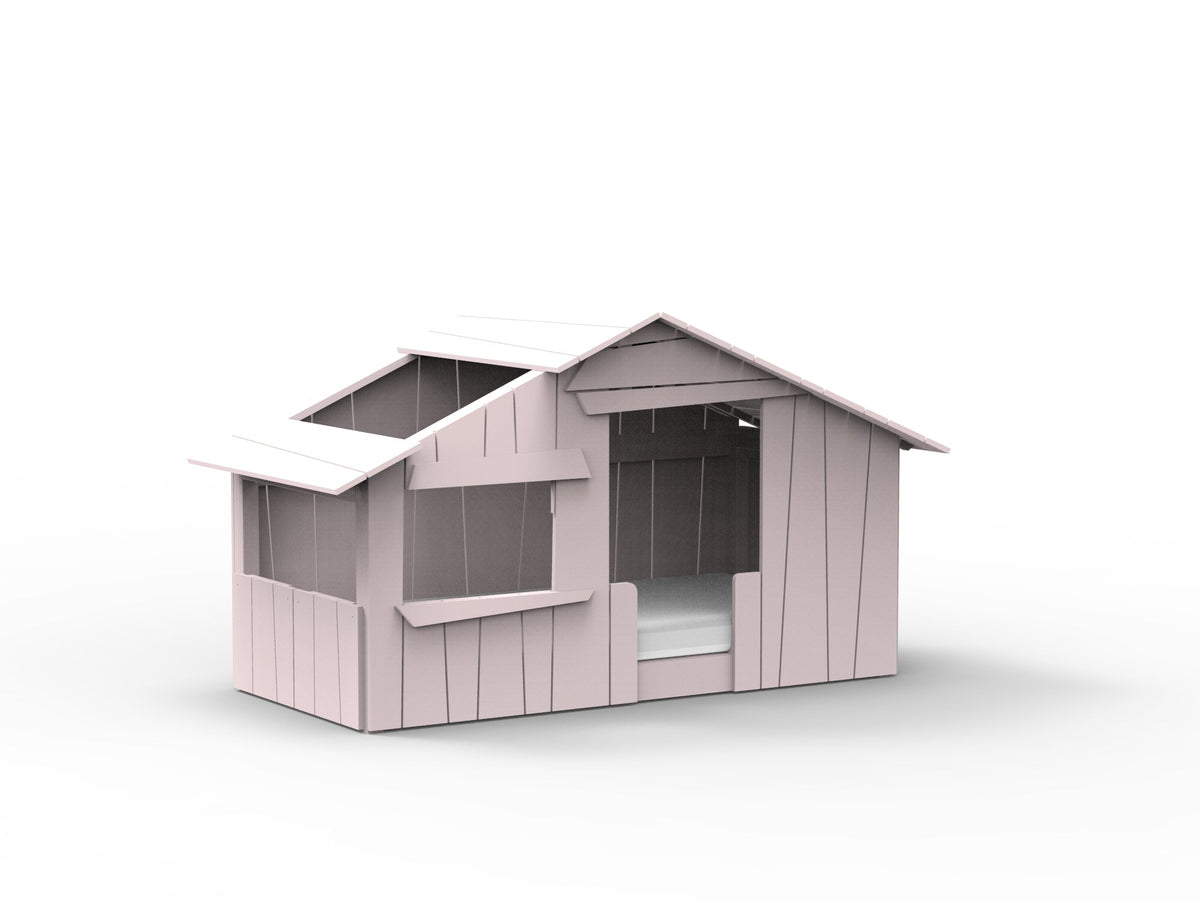 Mathy by Bols Montessori Treehouse Floor Bed in Powder Pink