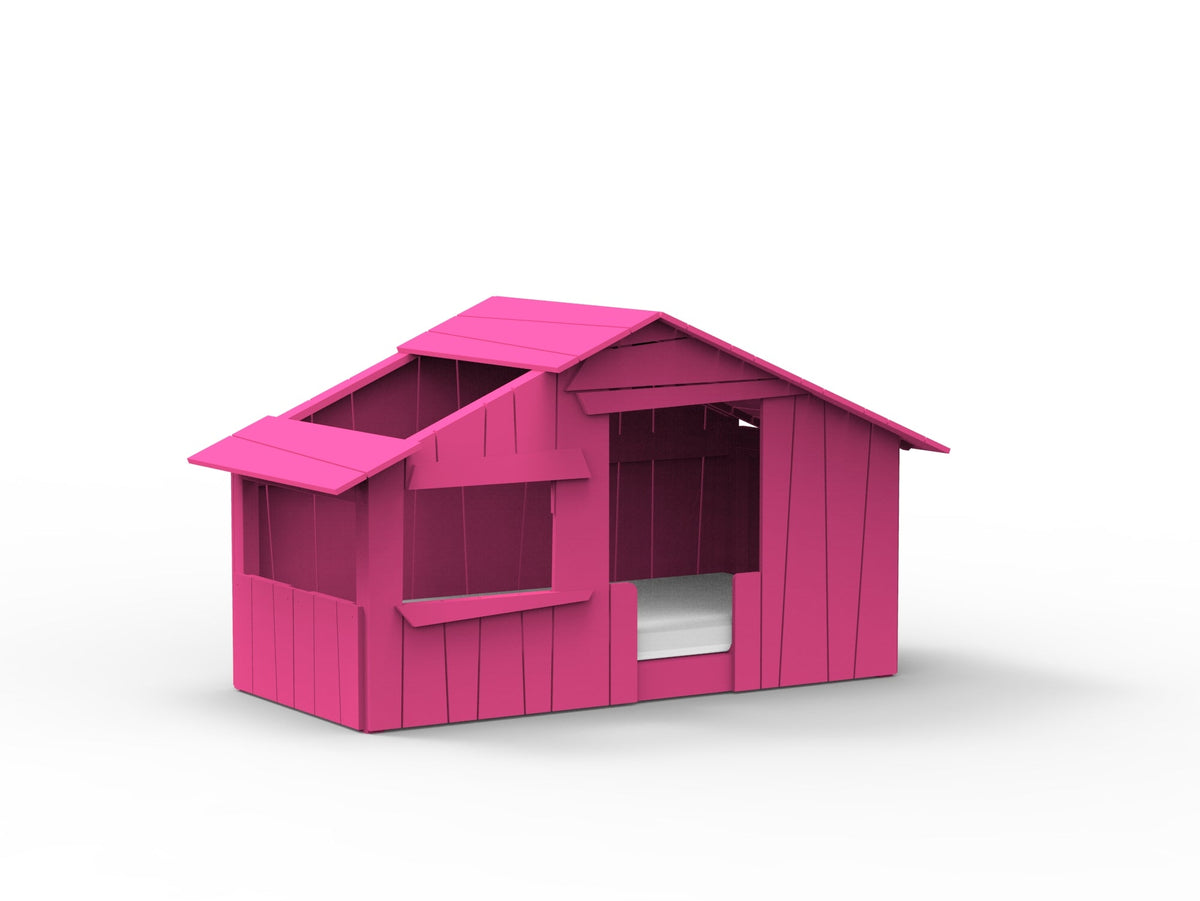 Mathy by Bols Montessori Treehouse Floor Bed in Summer Pink