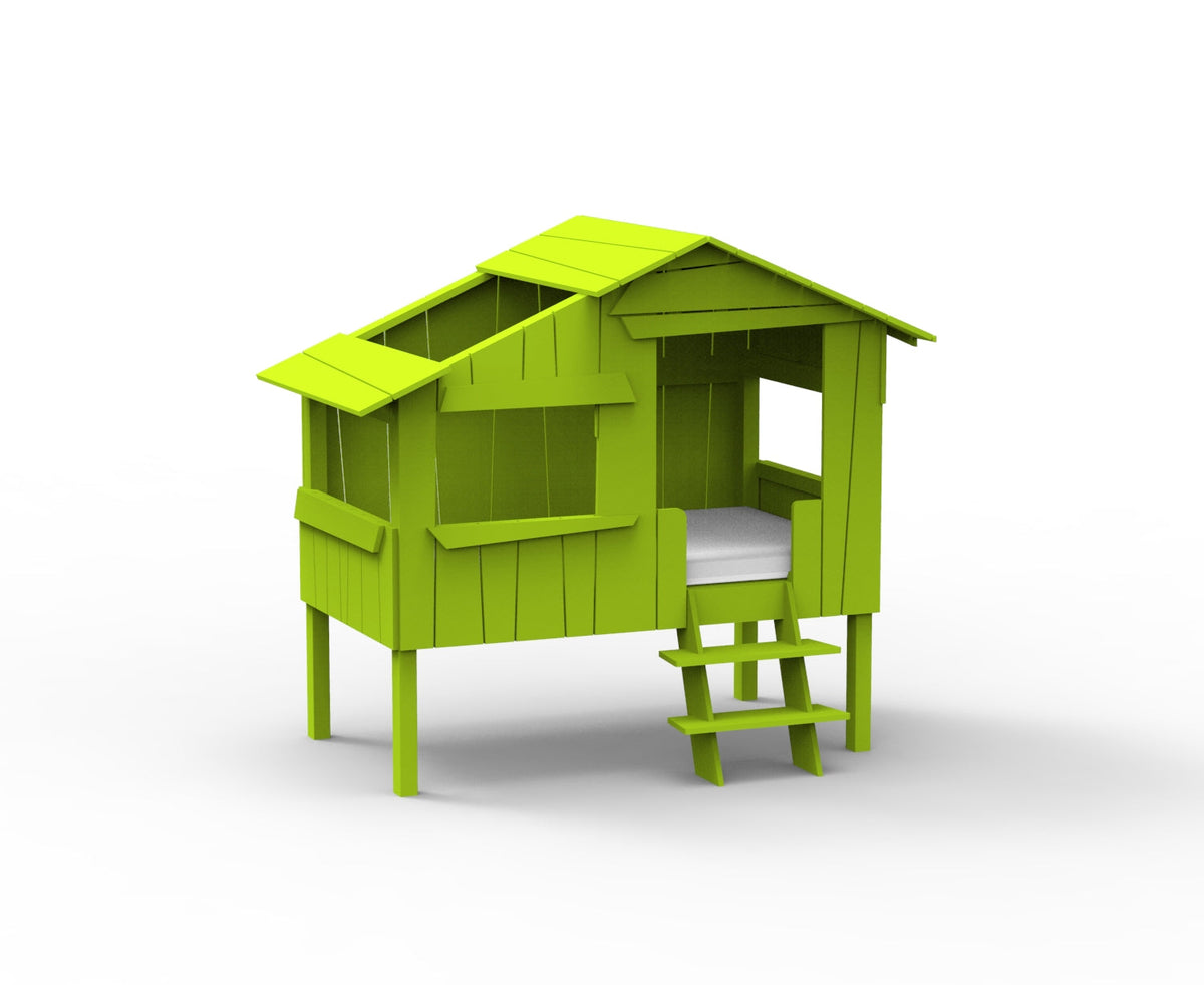 Mathy by Bols Small Treehouse Bed (90 x 150cm) in Apple Green