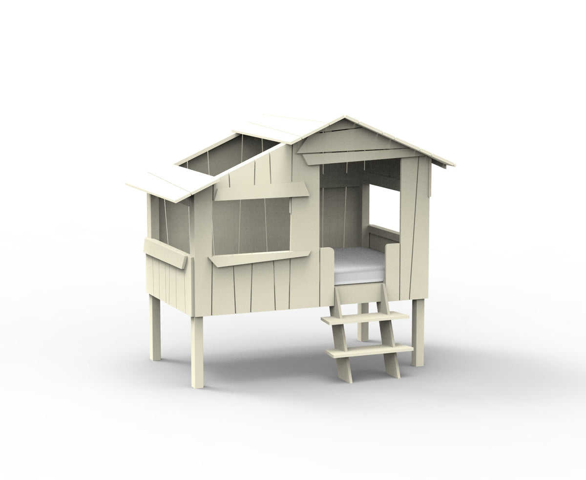 Mathy by Bols Small Treehouse Bed (90 x 150cm) in Beige Ivory