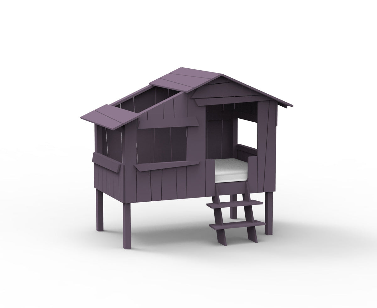 Mathy by Bols Small Treehouse Bed (90 x 150cm) in Cuberdon Purple