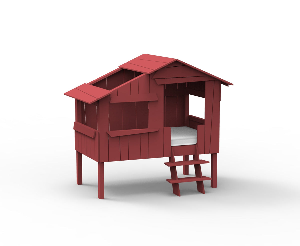 Mathy by Bols Small Treehouse Bed (90 x 150cm) in Marsala
