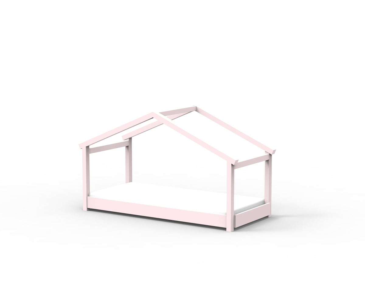 Mathy by Bols Star Light House Bed in Powder Pink