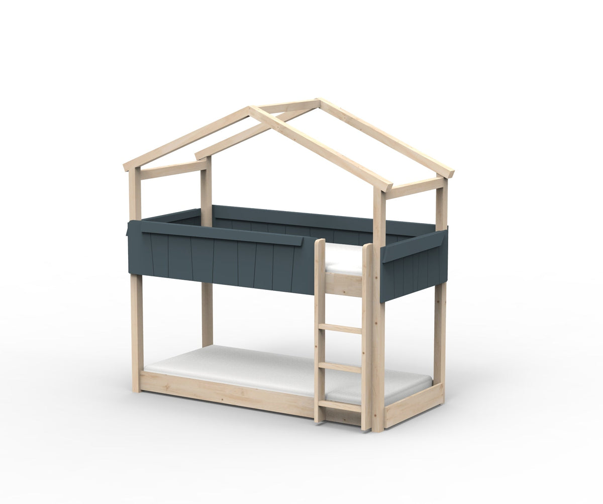 Mathy by Bols Star Light House Bunk Bed in Basalt Grey