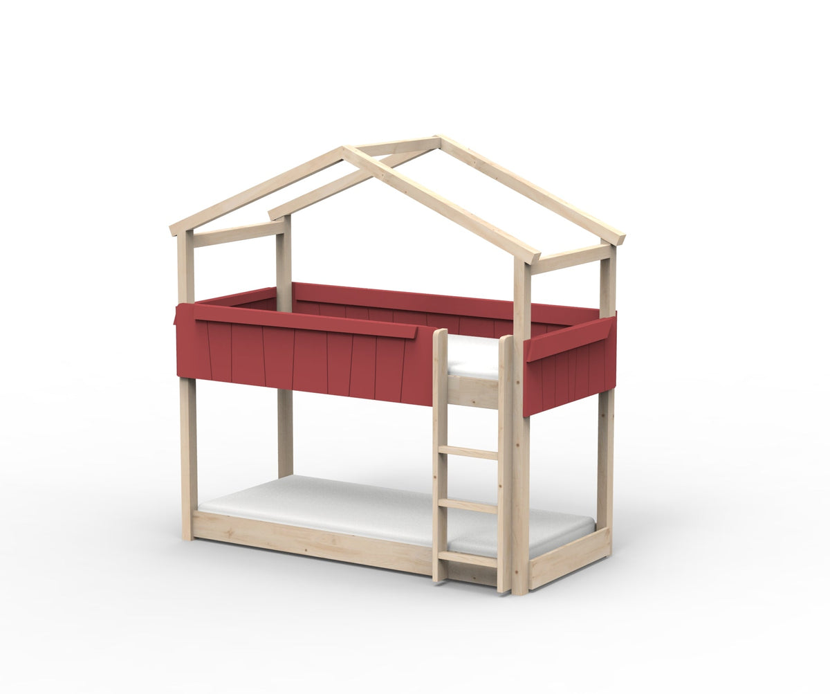 Mathy by Bols Star Light House Bunk Bed in Marsala