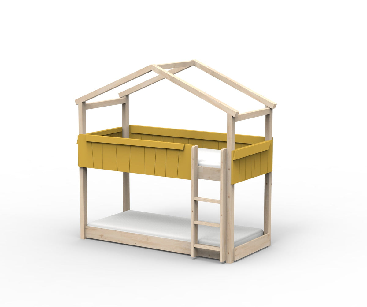 Mathy by Bols Star Light House Bunk Bed in Ochre