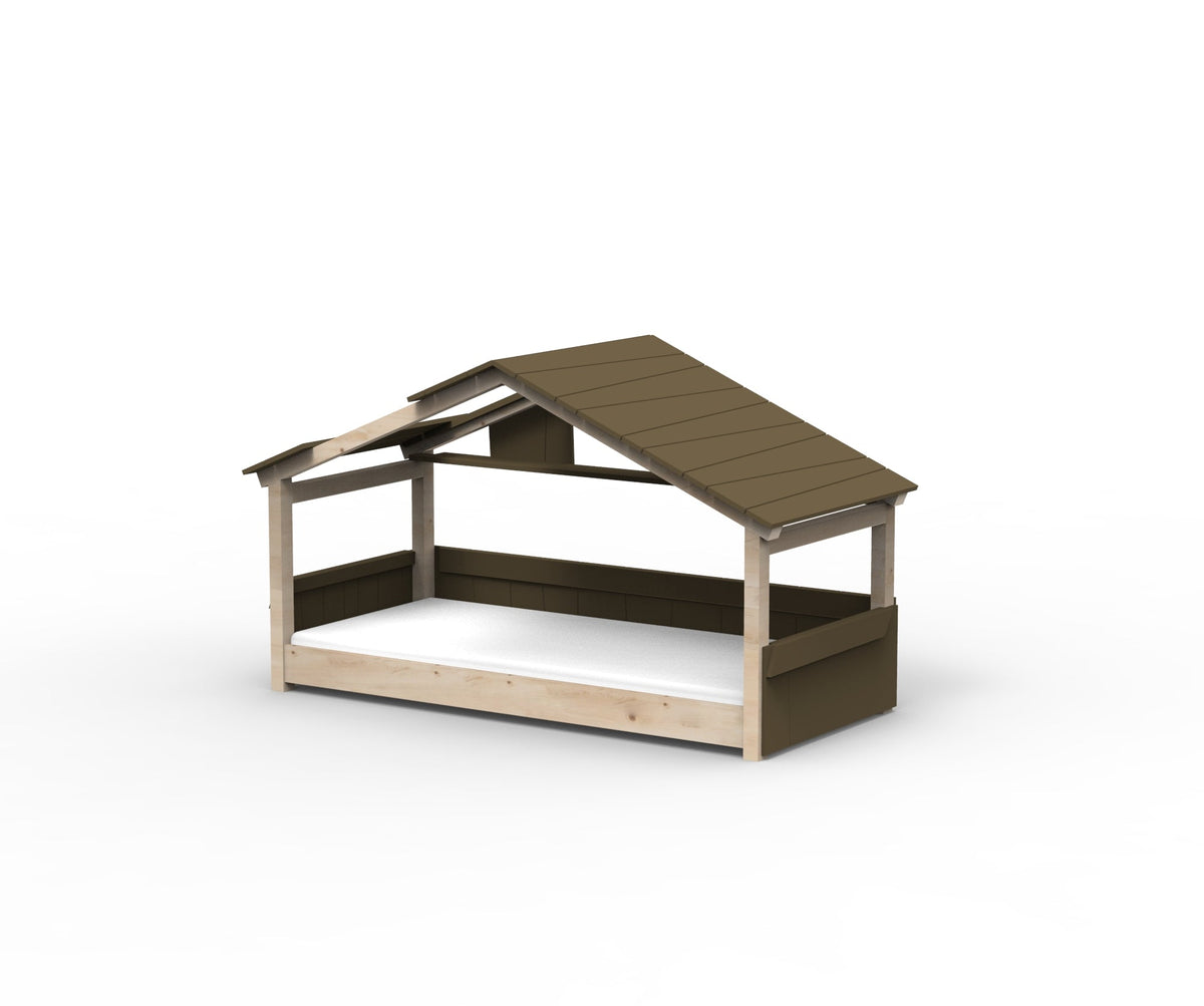 Mathy by Bols Star Light Hut Bed in Artichoke (Panels, roof and shelf)