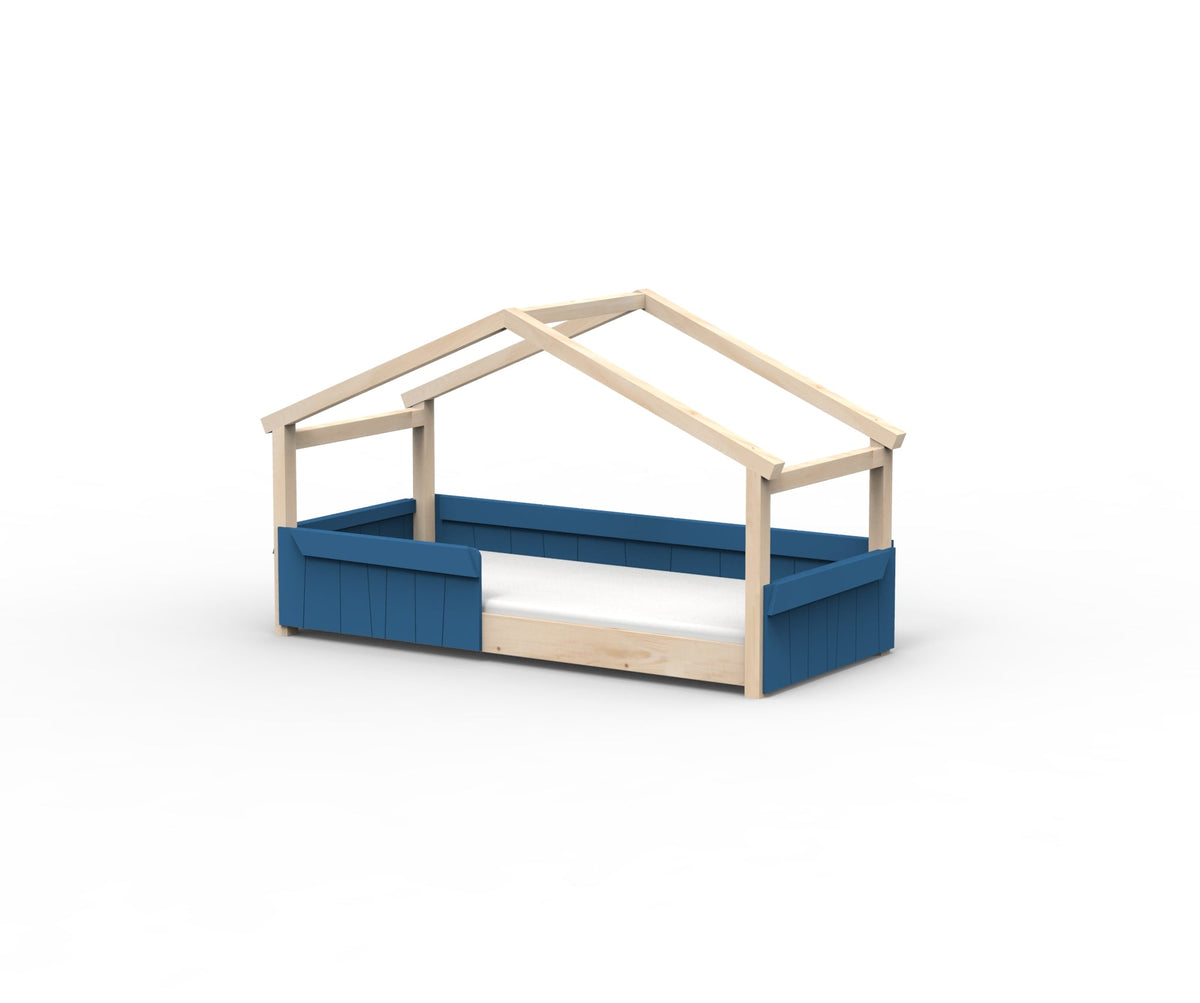 Mathy by Bols Star Light Hut Bed in Atlantic Blue (Panels and guard rail)