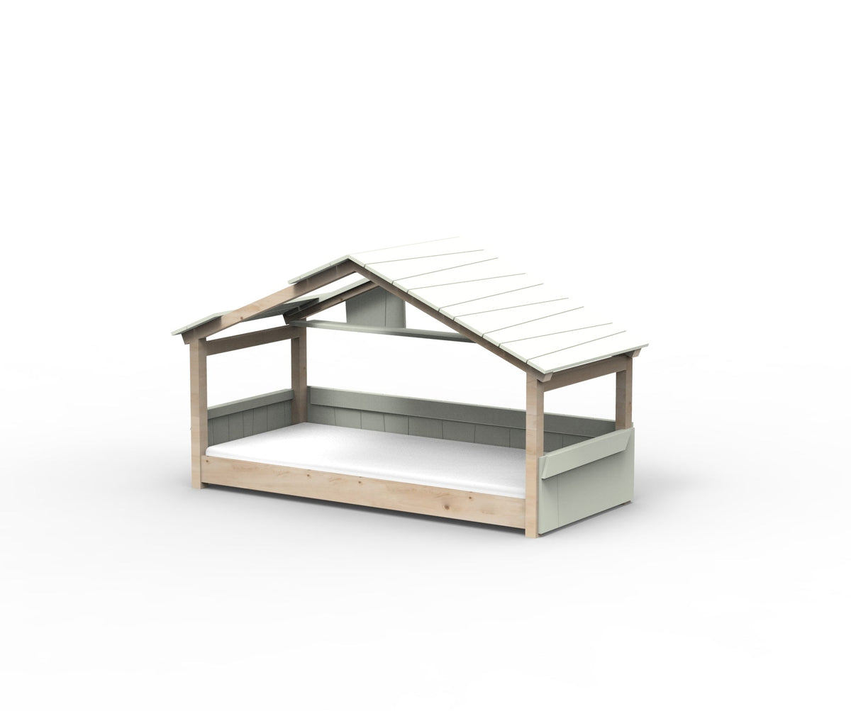 Mathy by Bols Star Light Hut Bed in Greige (Panels, roof and shelf)