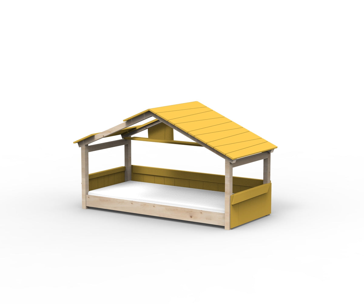 Mathy by Bols Star Light Hut Bed in Ochre (Panels, roof and shelf)