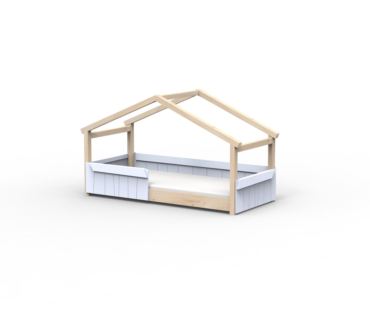 Mathy by Bols Star Light Hut Bed in Powder Blue (Panels and guard rail)