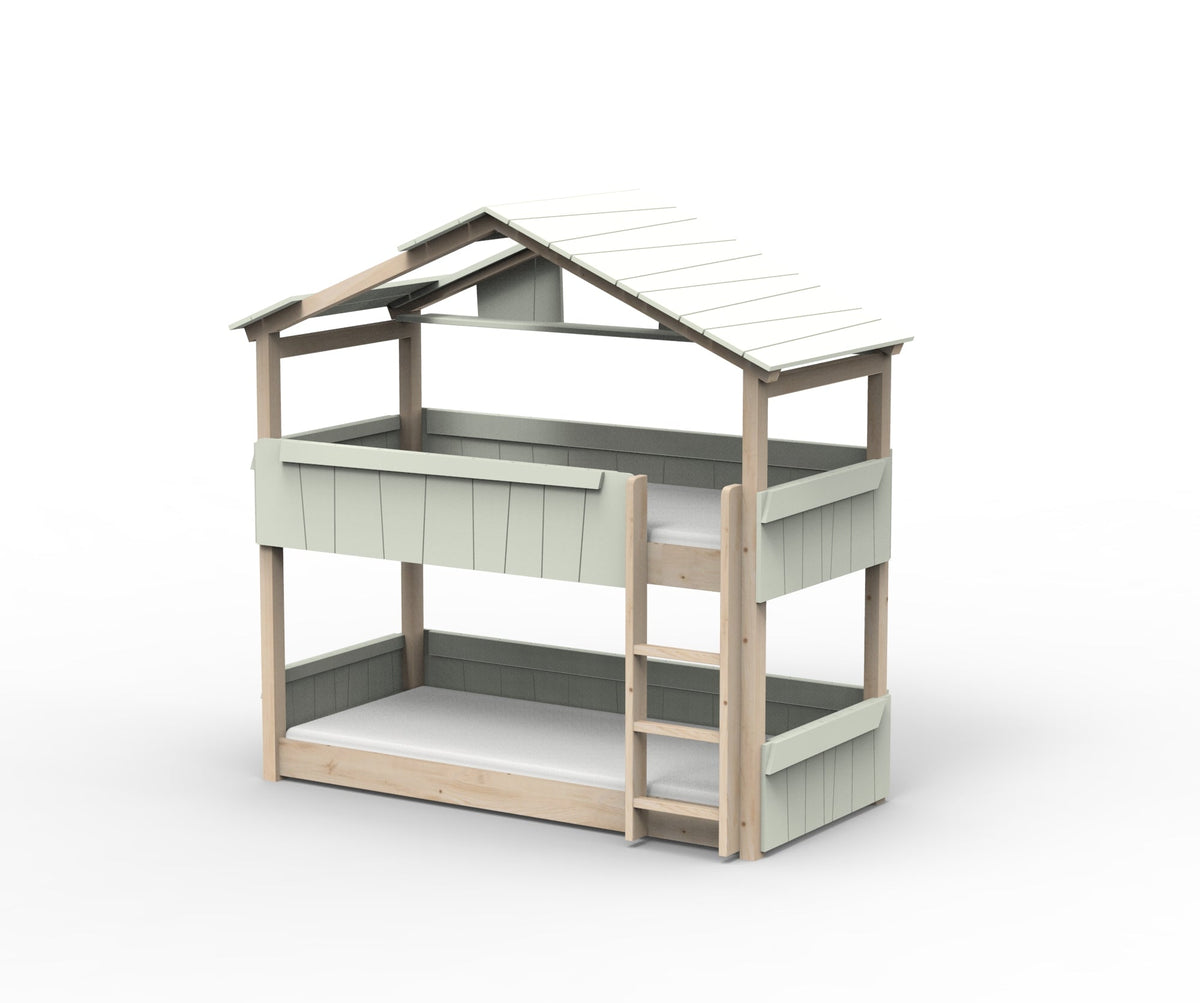 Mathy by Bols Star Light Hut Bunk Bed in Greige (Panels, roof and shelf)