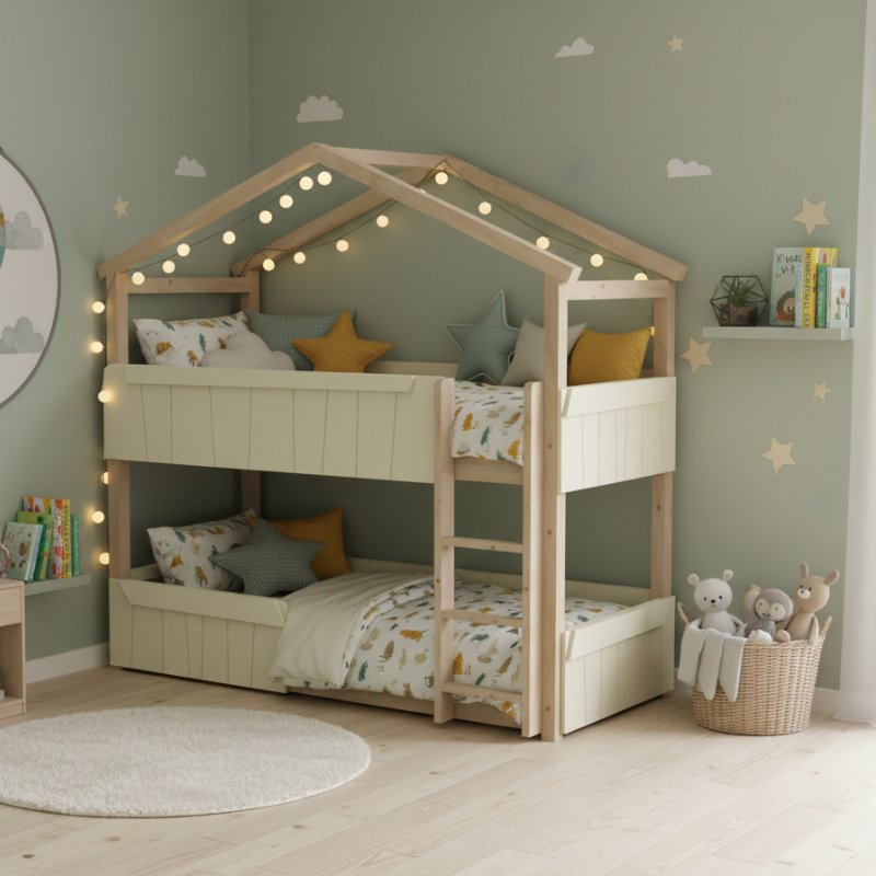 Mathy by Bols Star Light Hut Bunk Bed