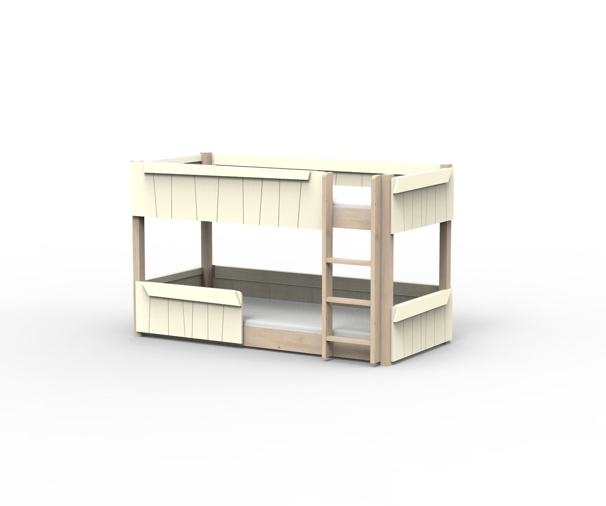 Mathy by Bols Star Light Montessori Low Bunk Bed in Beige Ivory