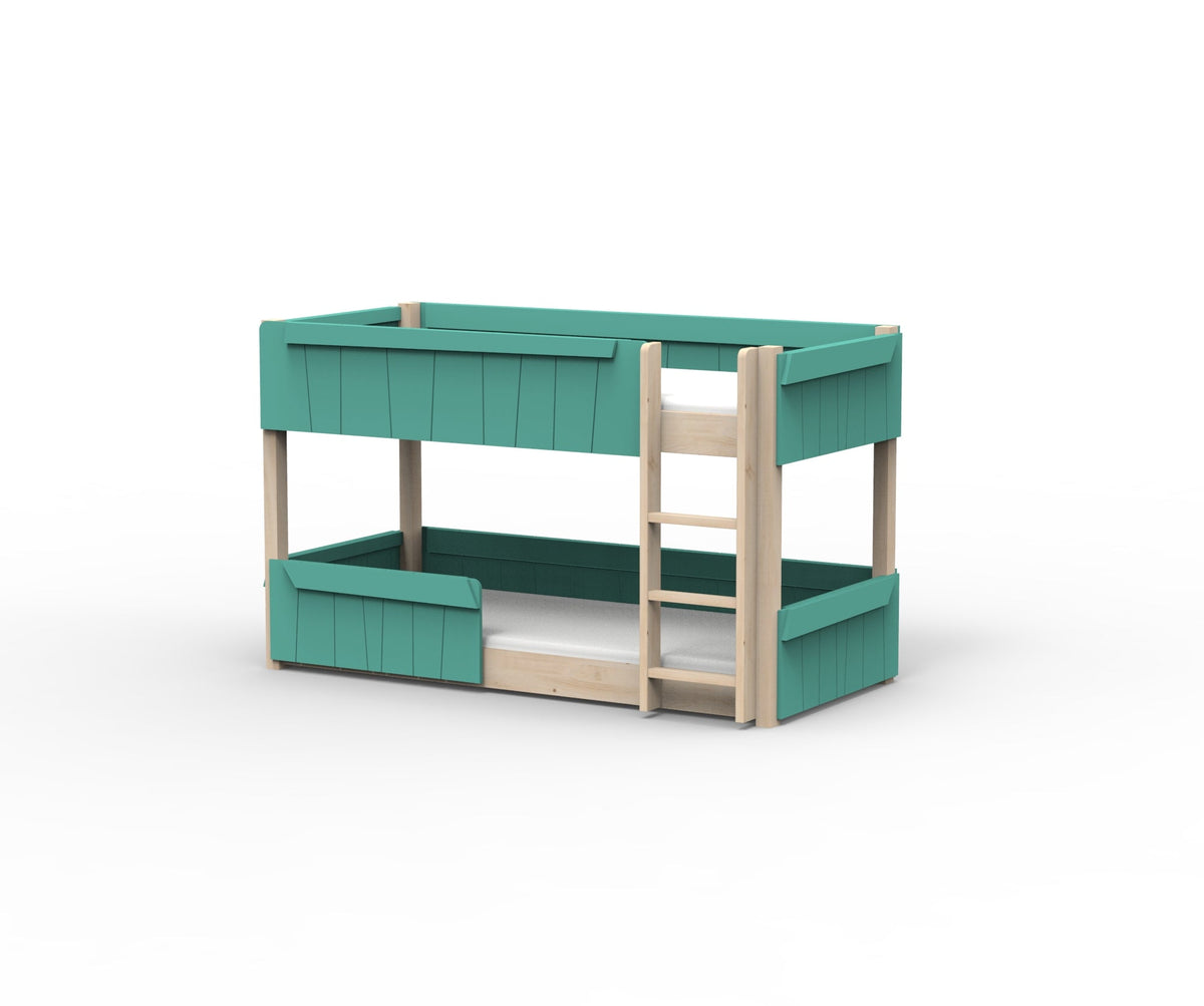 Mathy by Bols Star Light Montessori Low Bunk Bed in Light Green