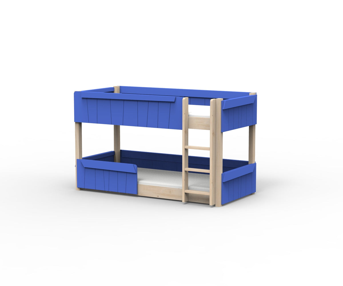Mathy by Bols Star Light Montessori Low Bunk Bed in Marseille Blue