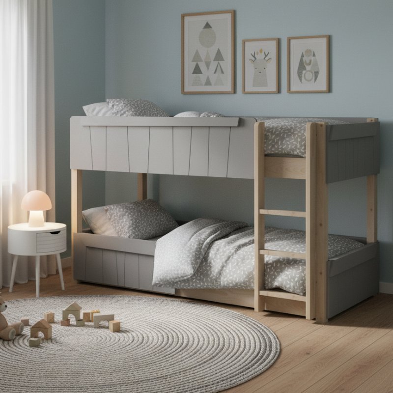 Mathy by Bols Star Light Montessori Low Bunk Bed