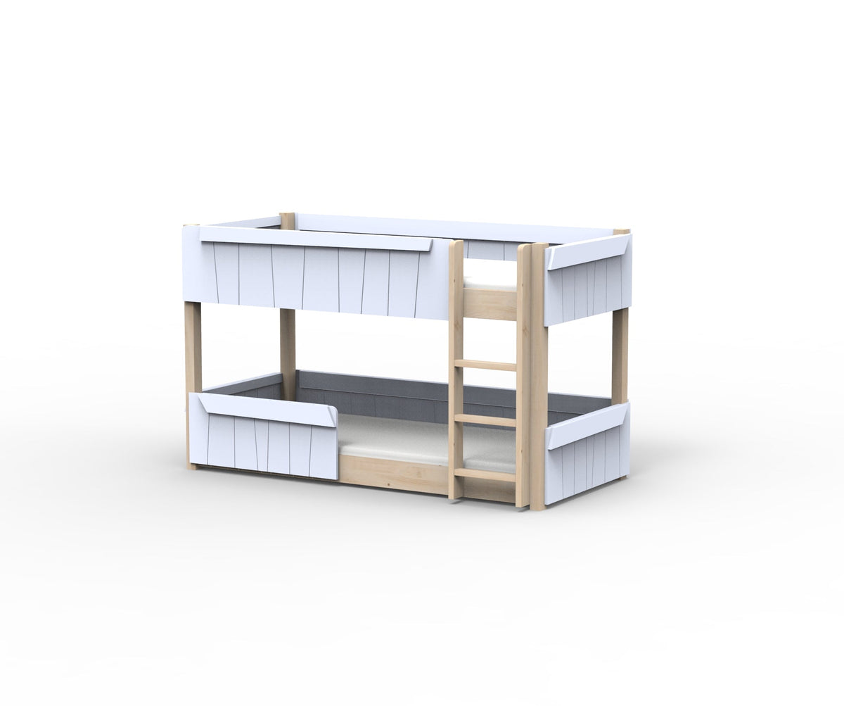 Mathy by Bols Star Light Montessori Low Bunk Bed in Powder Blue