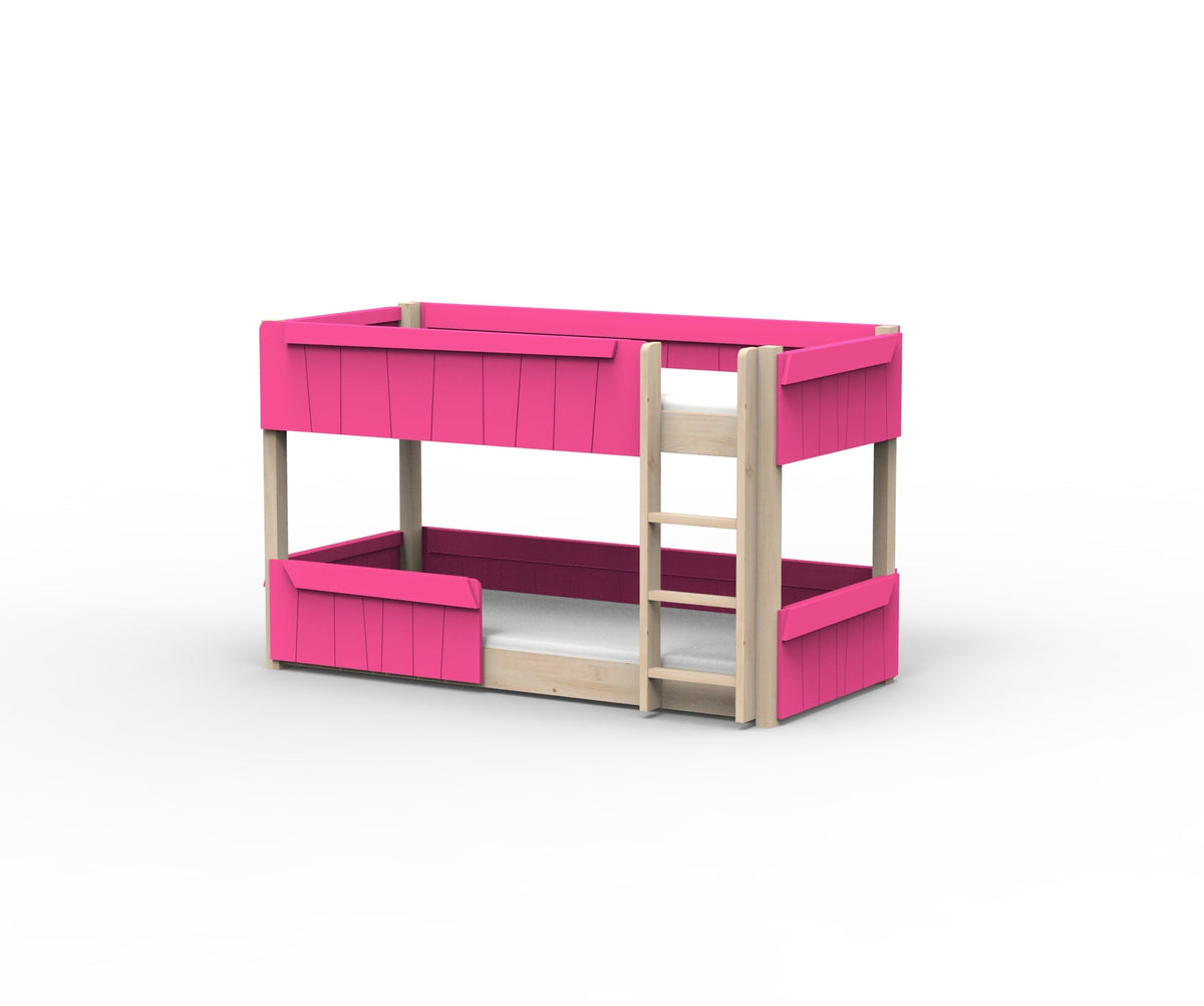 Mathy by Bols Star Light Montessori Low Bunk Bed in Summer Pink