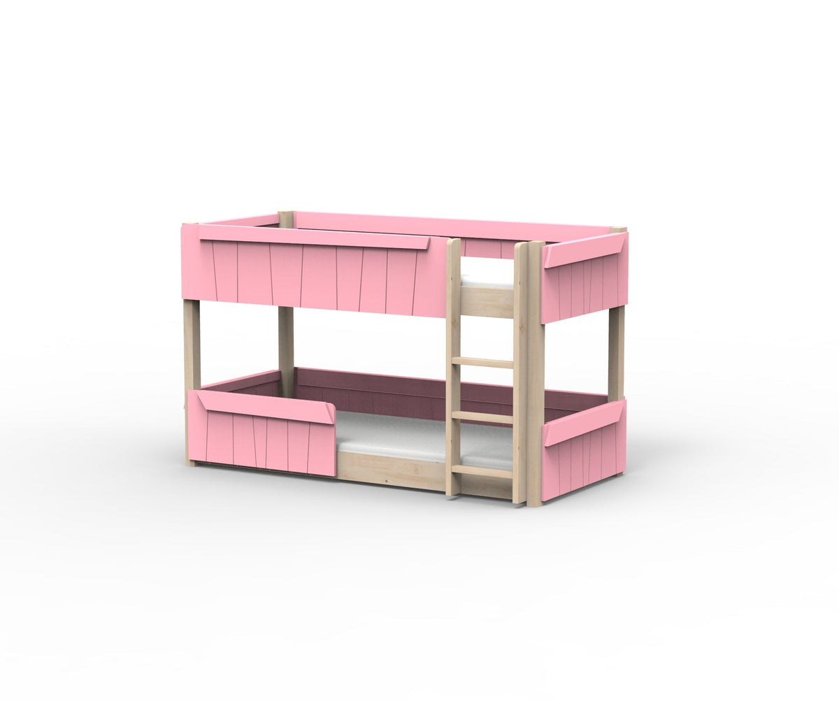 Mathy by Bols Star Light Montessori Low Bunk Bed in Very Light Pink