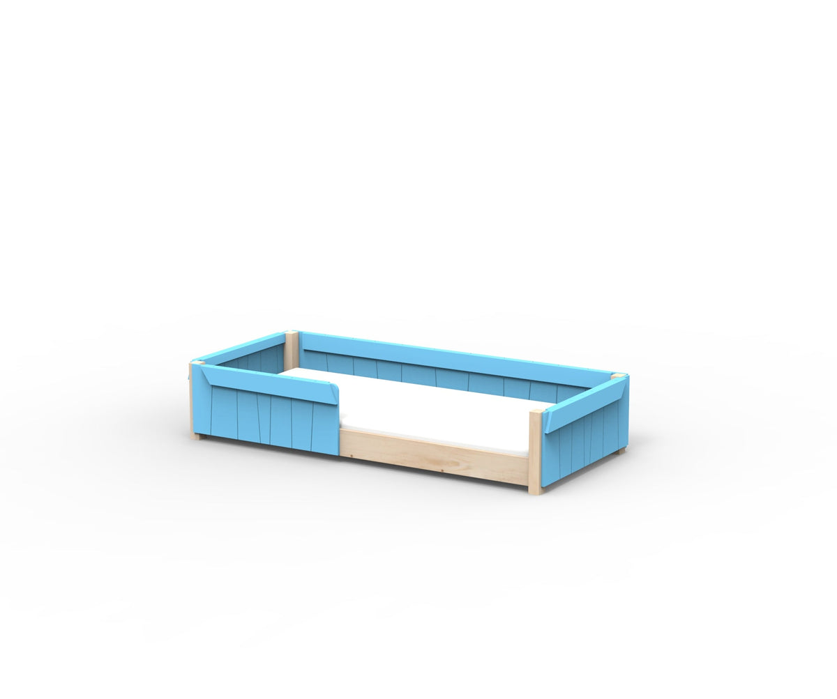 Mathy by Bols Star Light Montessori Floor Bed in Azur Blue (Bed only)