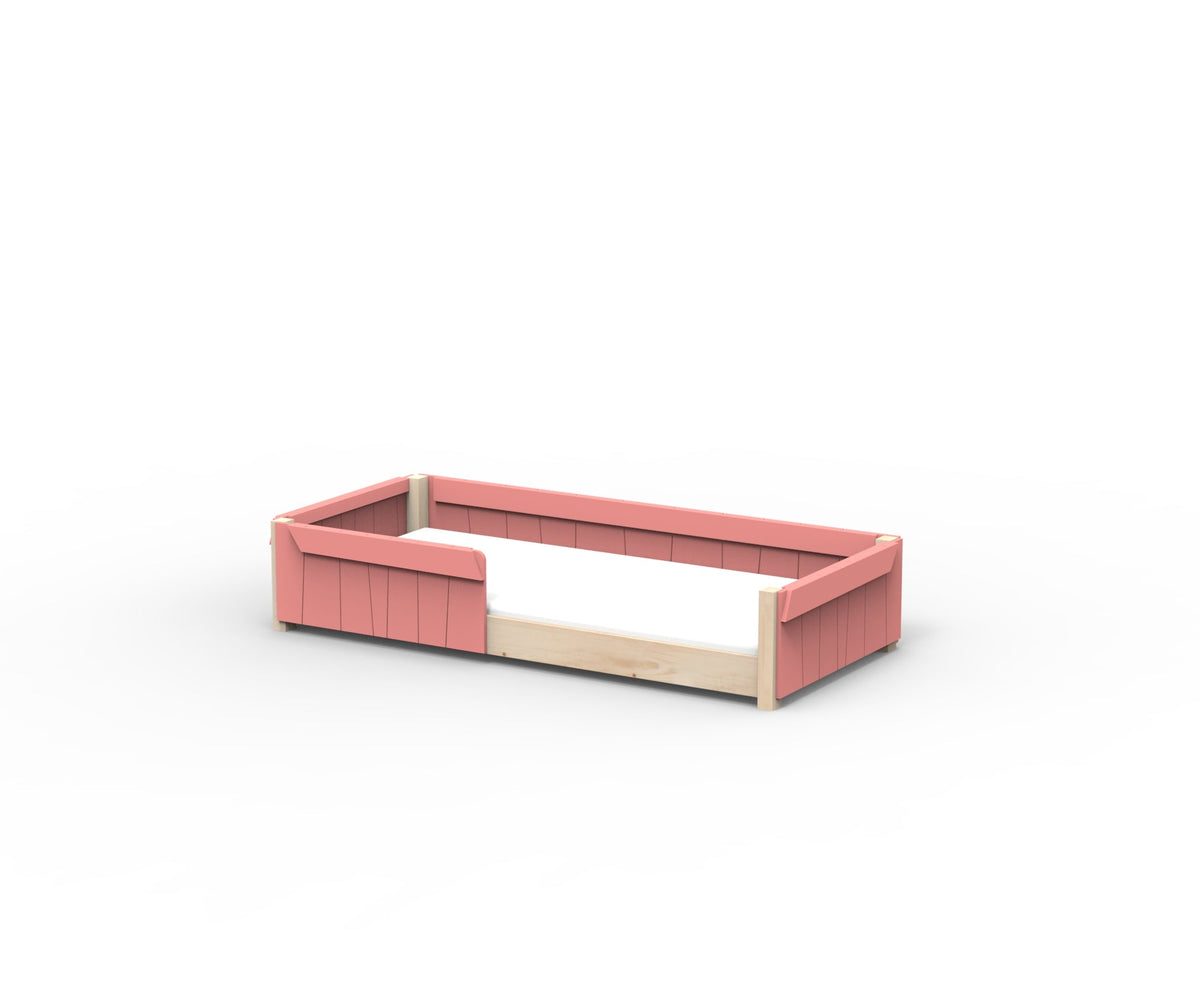 Mathy by Bols Star Light Montessori Floor Bed in Coral (Bed only)
