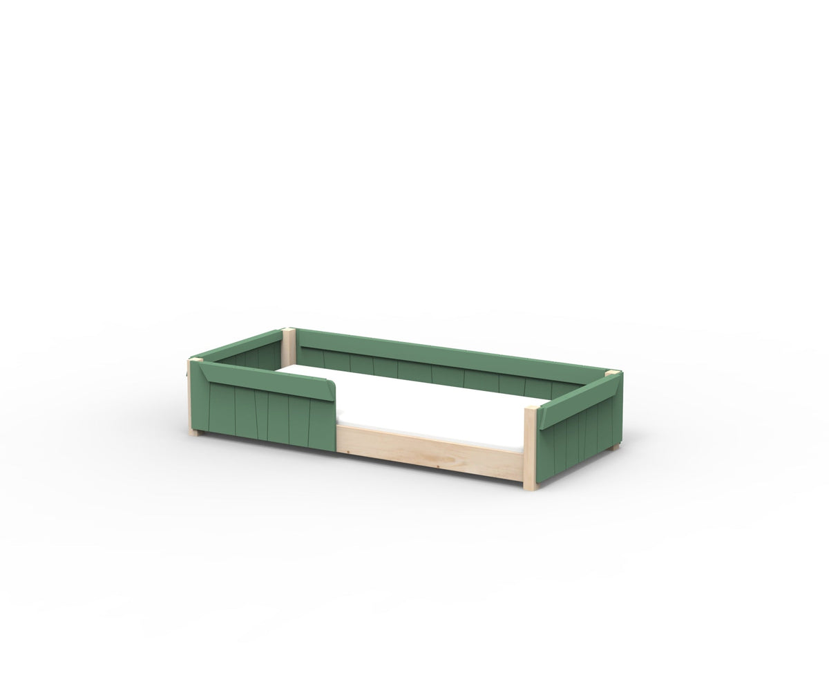 Mathy by Bols Star Light Montessori Floor Bed in Jungle Green (Bed only)