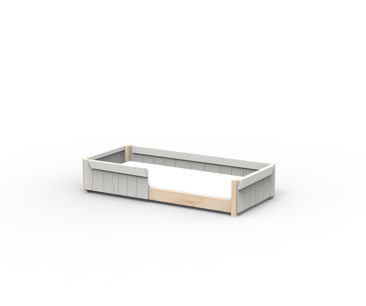 Mathy by Bols Star Light Montessori Floor Bed in Pearl Grey (Bed only)