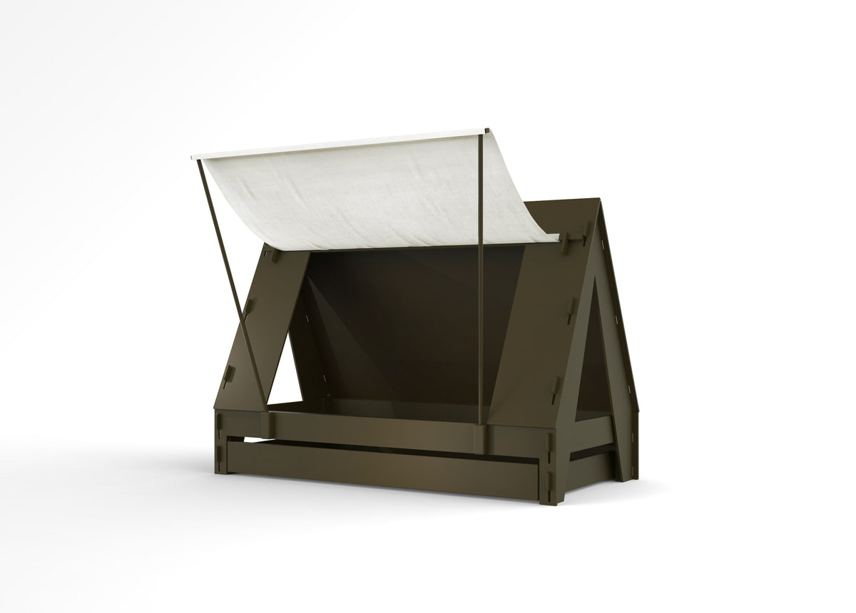 Mathy by Bols Tent Bed with Trundle in Artichoke