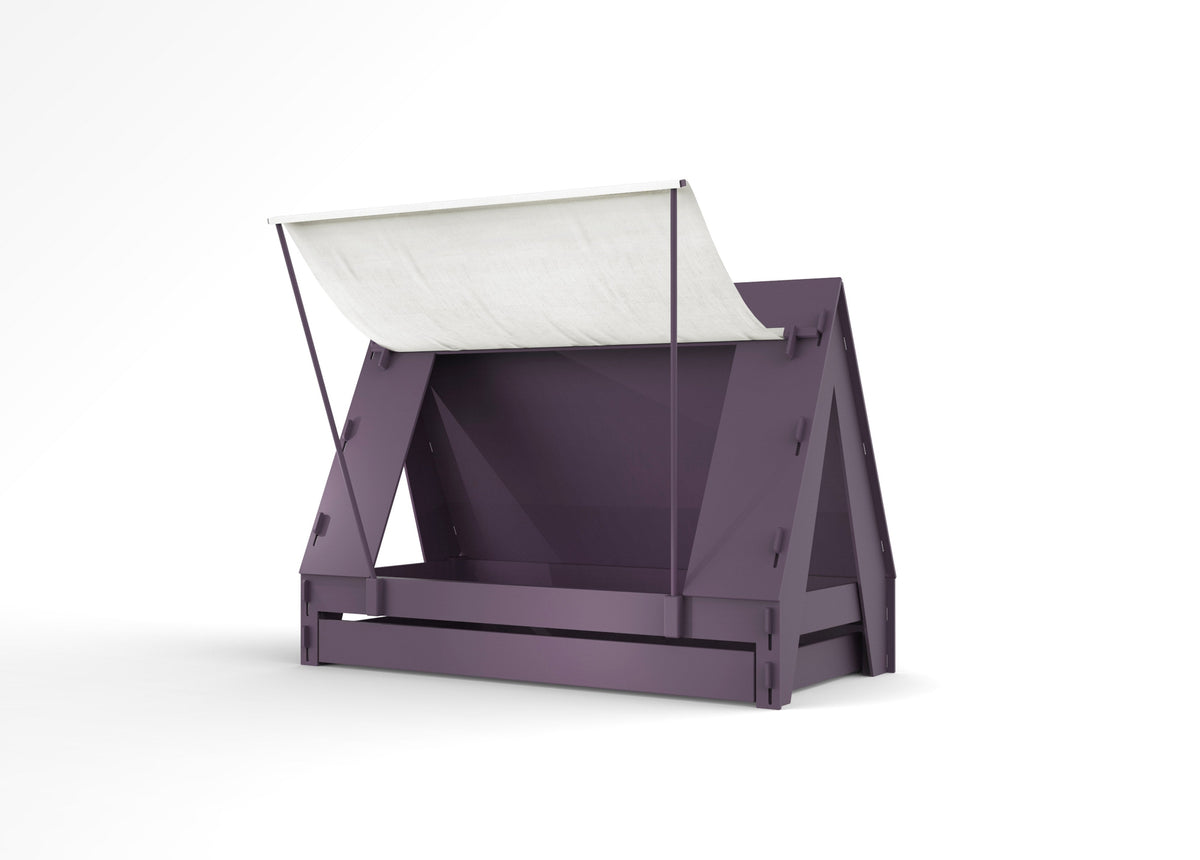 Mathy by Bols Tent Bed with Trundle in Cuberdon Purple